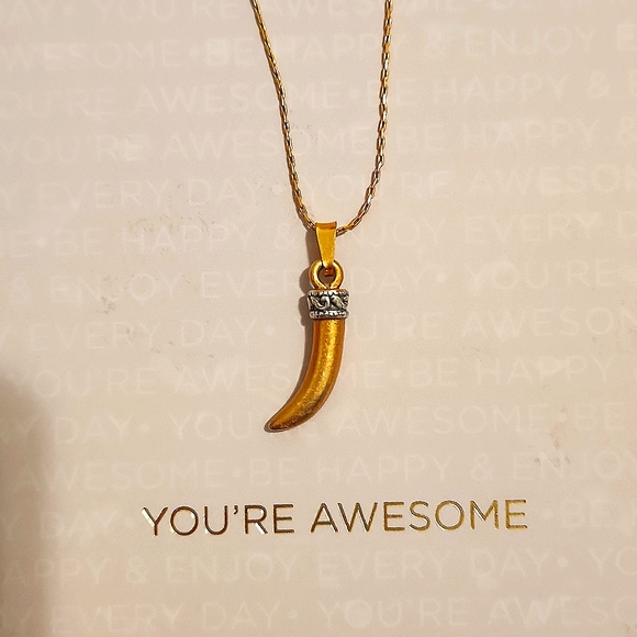 Alex and Ani Jewelry - Alex & Ani Golden Animal Tooth Necklace